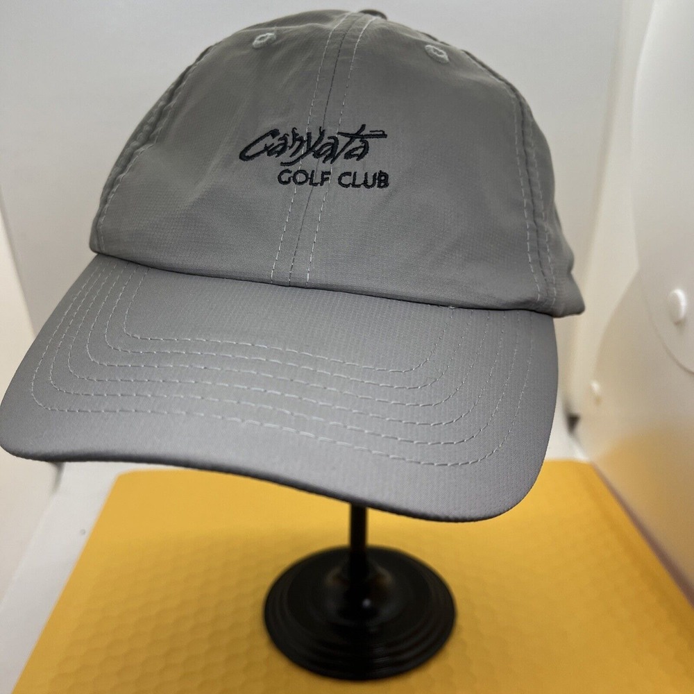 Canyata Golf Club Imperial Hat Men's Strapback Gray Adjustable Performance Cap
